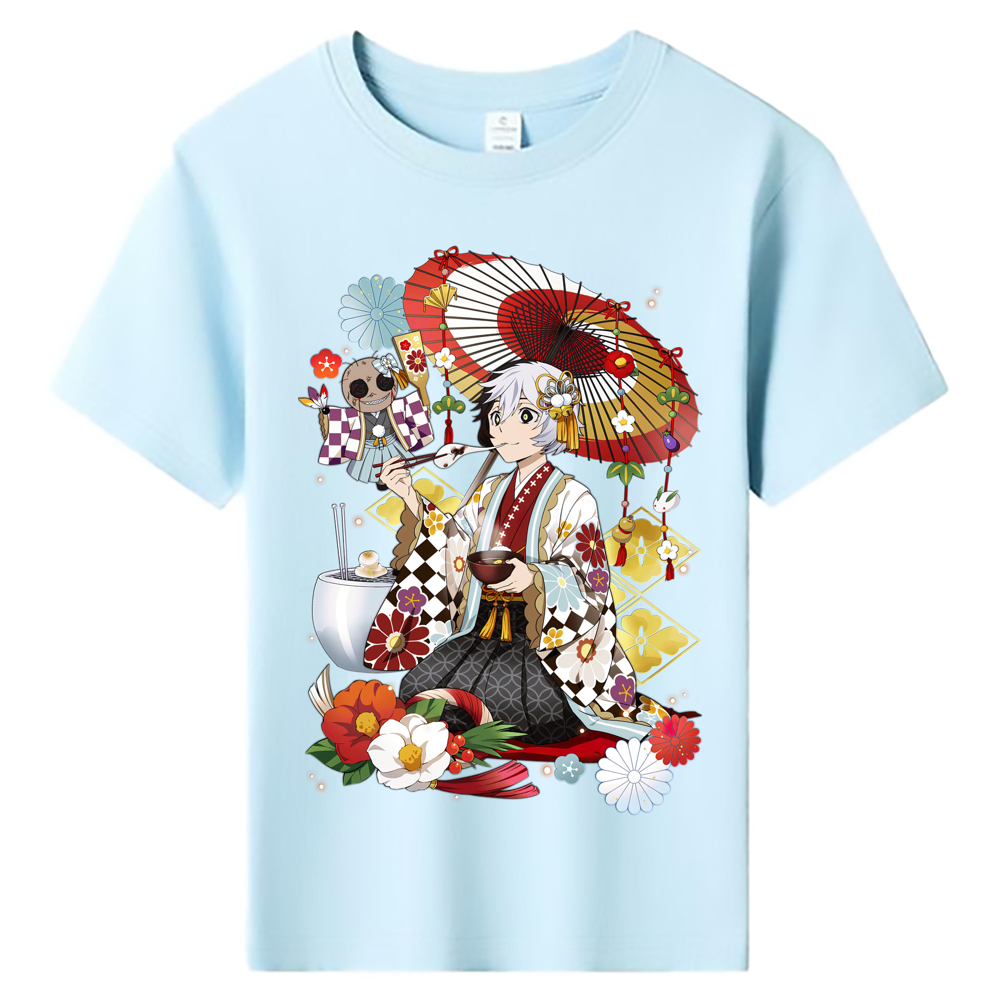 （画像用） 文豪ストレイドッグス Bungo Stray Dogs 綿100％キッズTシャツ（フロントプリント）